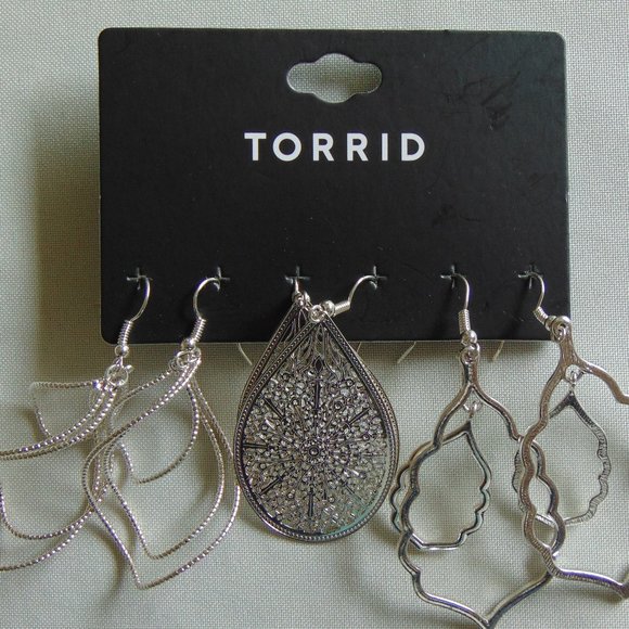 3PK Silver Spiral Filigree